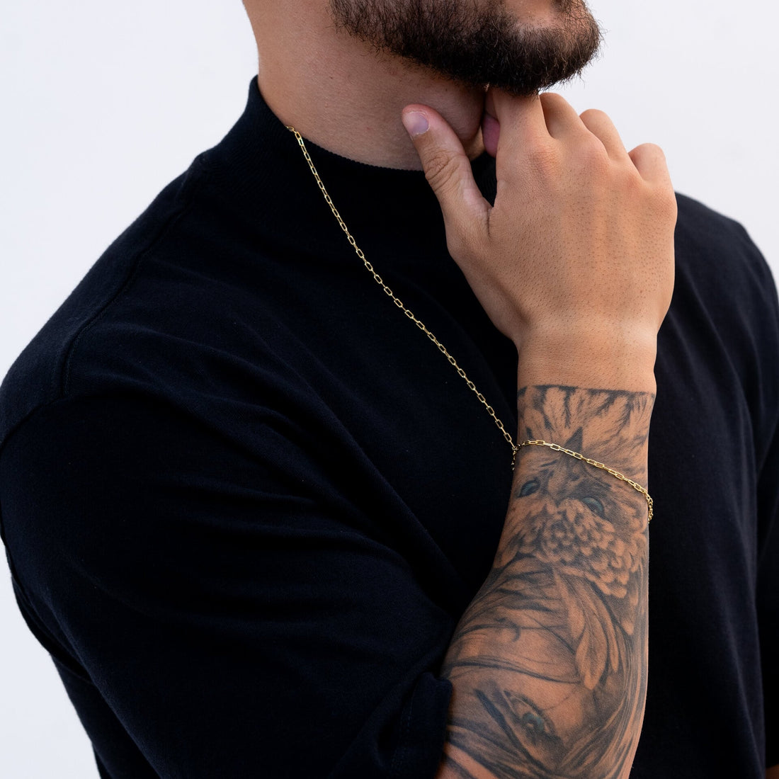 Conjunto de Moeda Antiga Tijolinho  2mm Fecho Boia