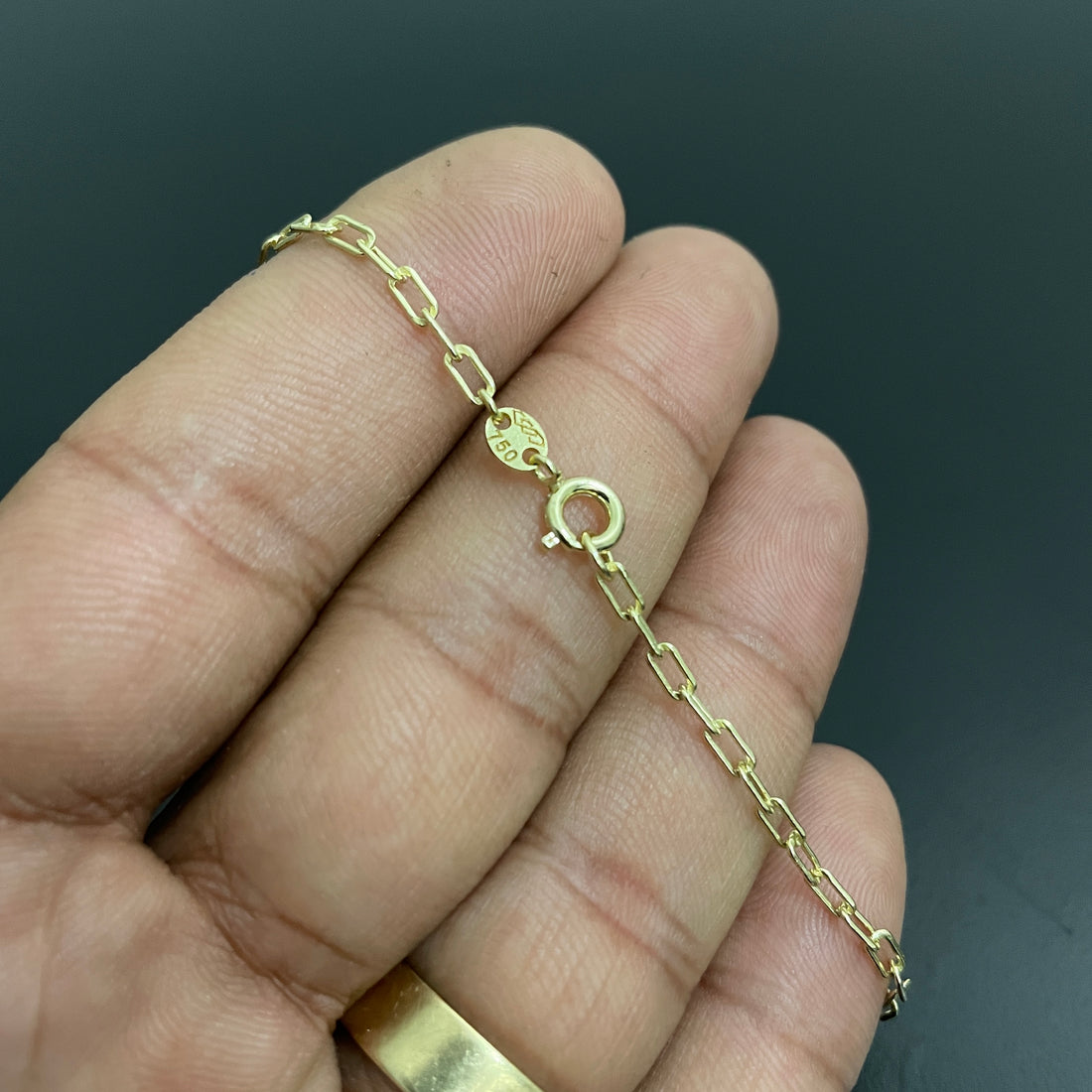 Pulseira Tijolinho 2mm de Moeda Antiga Fecho Boia