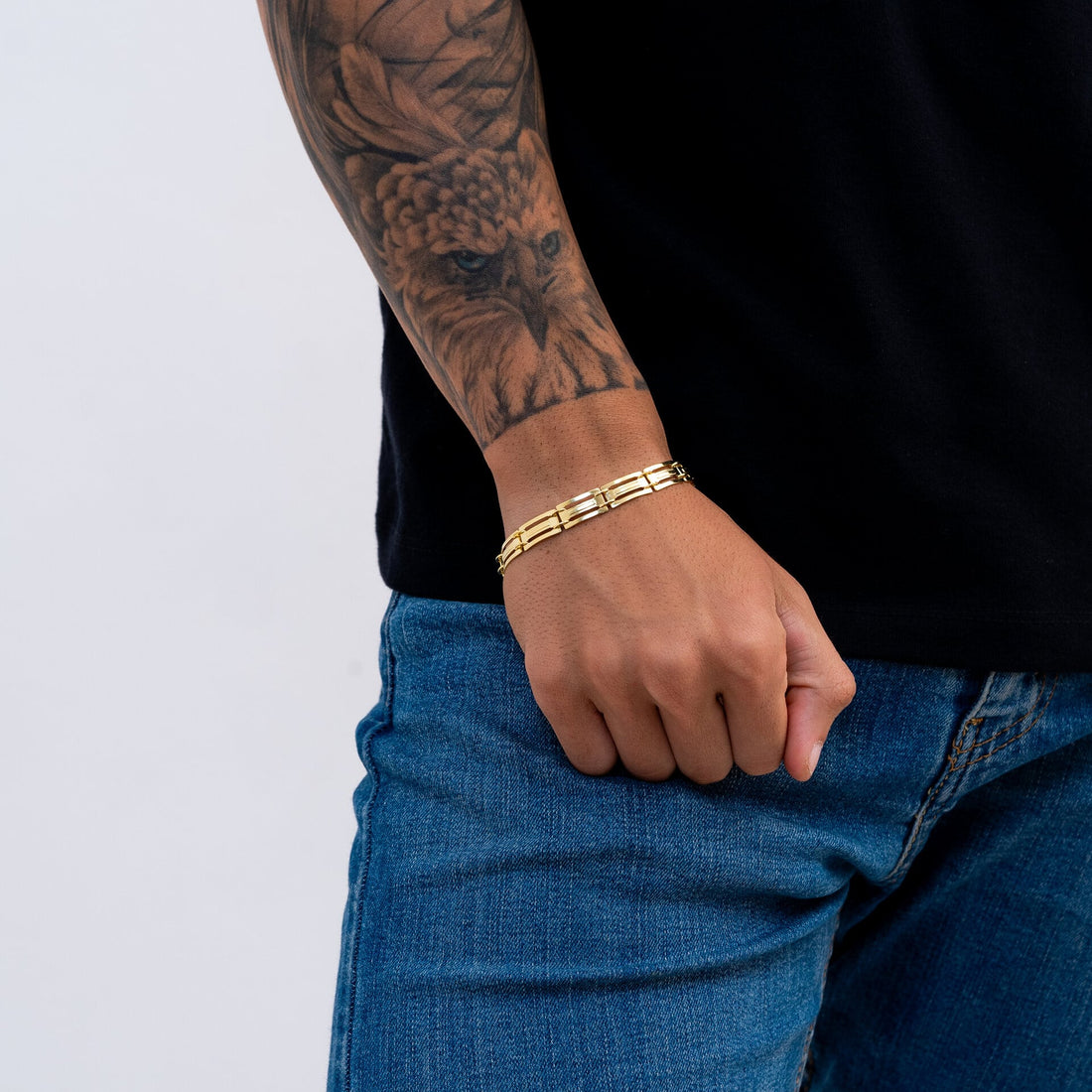 Bracelete Vazado 10mm de moeda antiga