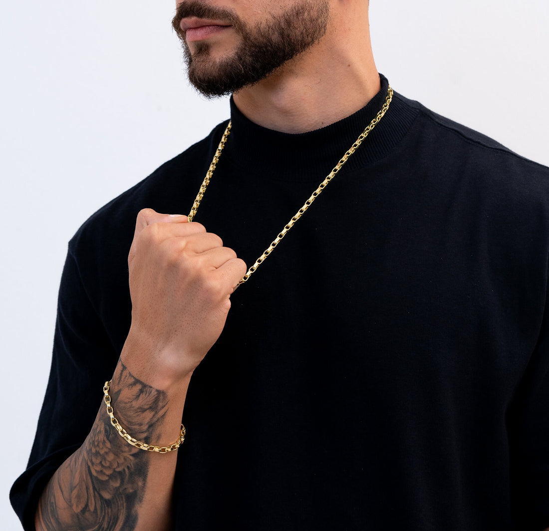 Conjunto tijolinho 4mm de Moeda Antiga