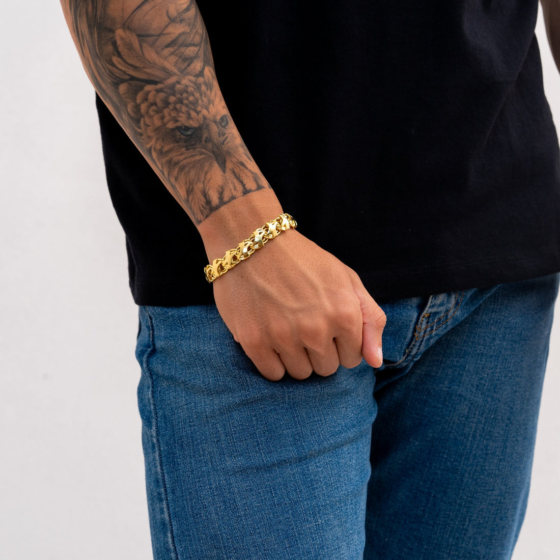Pulseira Friso X 12mm de moeda antiga